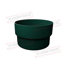 Муфта трубы соединительная ПВХ зелёный RAL 6005