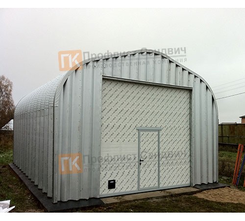 Сборно разборный ангар модель P 6.1x3.6, 2.9x3.0, 6.0