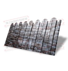 Профнастил фигурный С10 - 0,45 Окрас - А, Print Elite с пленкой Fine Stone.