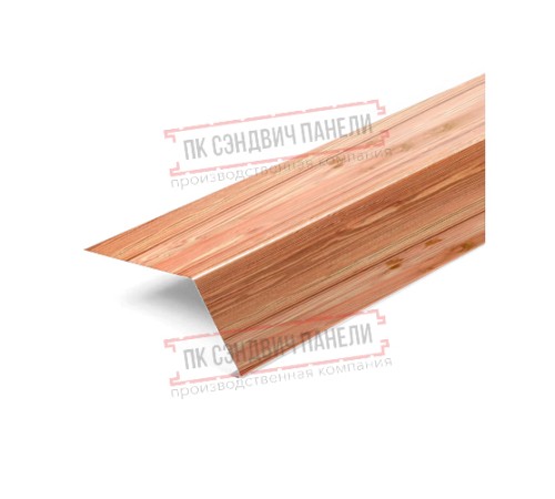 Планка карнизная 100х69х2000 ECOSTEEL_T-Кедр-0.5