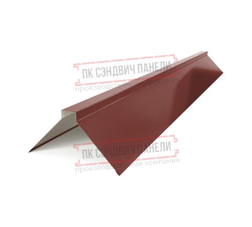 Планка конька плоского 120х120х2000 ПЭ-3009-0.45