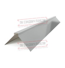 Планка конька плоского 120х120х2000 ПЭ-9006-0.45