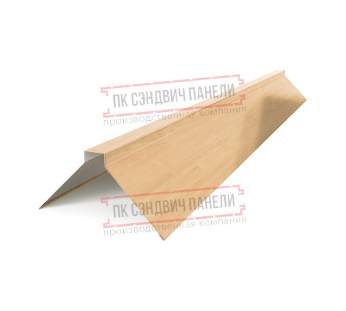 Планка конька плоского 150х150х2000 ECOSTEEL-Клен-0.5