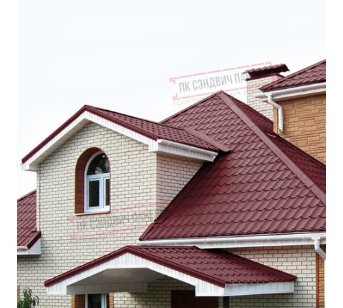 Планка примыкания нижняя 250х122х2000 ПЭ-3005-0.45