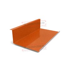 Планка примыкания нижняя 250х122х2000 AGNETA-CopperCopper-0.5
