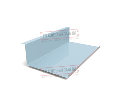 Планка примыкания нижняя 250х122х2000 ПРМ-Met.Blue-0.5