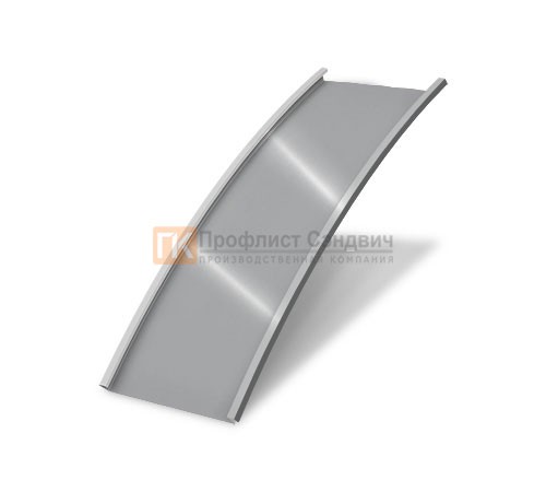 Продольно гнутый фальц гладкий 0,5 RAL 7004 Satin