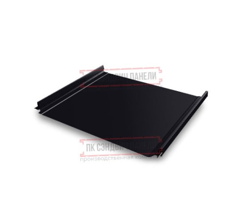 Кликфальц Pro 0,5 Satin RAL9005 черный с пленкой на замках