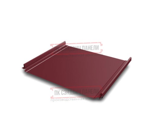 Кликфальц Pro 0,45 Drap RAL3005 красное вино с пленкой на замках