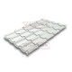 Металлочерепица Камея RAL9003 Drap-0.45