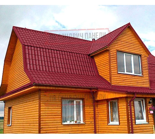 Металлочерепица классик плюс RAL3003 Полиэстер-0.45