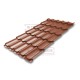 Металлочерепица Квинта плюс RAL8004 Satin Мatt-0.5