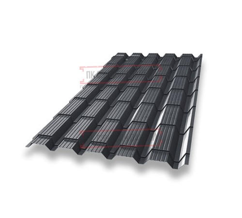 Металлочерепица Монкатта RR23 GreenCoat Pural-0,5