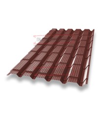 Металлочерепица Монкатта RAL3009 Velur-0,5