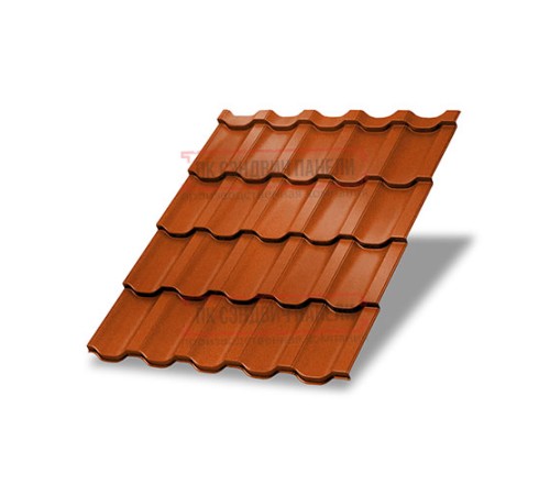 Металлочерепица Трамонтана-S Copper/Copper AGNETA-0.5