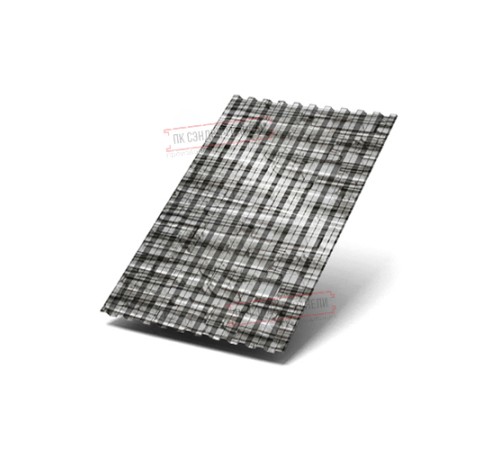 Профилированный лист C21х1000 ECOSTEEL-БелыйПлитняк-0.5