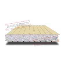 Сэндвич панели стеновые с пенополистиролом, ширина 1000 мм, толщина 60 мм, 0.5/0.5, RAL1014