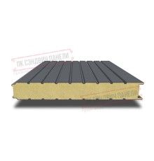 Сэндвич панели стеновые с пенополиуретаном, ширина 1200 мм, толщина 300 мм, 0.5/0.5, RAL7024
