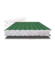 Сэндвич панели стеновые с пенополистиролом, ширина 1000 мм, толщина 150 мм, 0.5/0.5, RAL6002