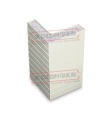 Горизонтальная угловая сэндвич-панель из пенополистирола, ширина 1200мм, толщина 175мм, 0.5/0.5, RAL9003