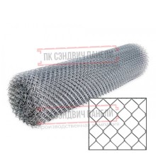 Сетка рабица оцинкованная 1,2x10 м, ячейка 50x50x1,6.
