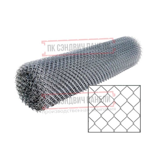 Сетка рабица стальная 2,0x10 м, ячейка 50x50x2,5