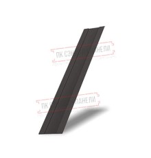 Крепежная планка жалюзи Milan,Tokyo 0,5 Satin с пленкой RR 32 темно-коричневый