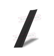 Крепежная планка жалюзи Milan,Tokyo 0,5 Satin с пленкой RAL 9005 черный
