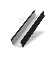 Крышка 45х20 жалюзи Texas 0,45 Drap ST RAL 9005 черный