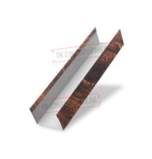 Крышка 45х20 жалюзи Texas 0,45 Print Elite Chestnut Wood (обратная сторона серая)