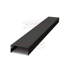 Крепежная планка нижняя Texas 0,45 Drap ST RAL 9005 черный