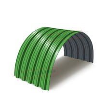 Профнастил НС35ПГ-0.5, Ширина-1100, Полиэстер RAL6018